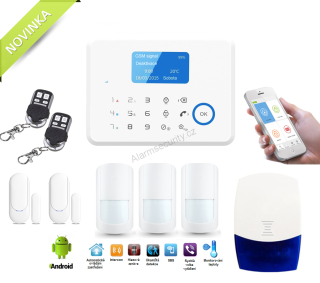 Bezdrátový inteligentní APP/GSM/LCD alarm HOME