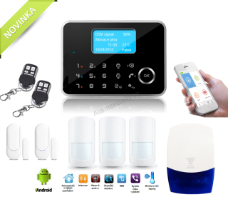 Bezdrátový inteligentní APP/GSM/LCD alarm HOME