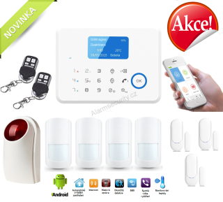 Bezdrátový inteligentní APP/GSM/LCD alarm COMFORT