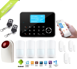 Bezdrátový inteligentní APP/GSM/LCD alarm COMFORT